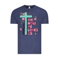 Vintage Denim oh how he loves us ephesians 2 4 8 Vintage Tee - MaliasSmallBusiness