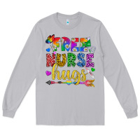 Moon Dust Free Nurse Hugs Pride LGBTQ+ Long Sleeve Tee - BundleAndBundleShop