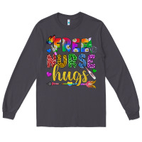 Smoke Free Nurse Hugs Pride LGBTQ+ Long Sleeve Tee - BundleAndBundleShop
