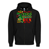 Black Tacosaurus Rex Zipper Hoodie - texasbilliewilder