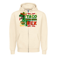 Sandshell Tacosaurus Rex Zipper Hoodie - texasbilliewilder