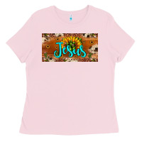 Bubblegum Pink jesus Ladies Tee - JahusDesignShop