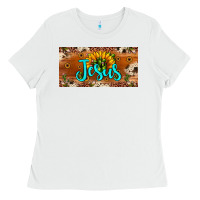 White jesus Ladies Tee - JahusDesignShop