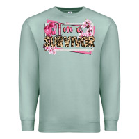 Seafoam im a survivor cancer awareness Premium Sweatshirt - CowGirlArtShop