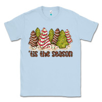 Dusty Blue tis the season little debbie tree cakes Classic Tee - JahusDesignShop
