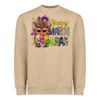 Happy Mardi Gras With Gnome Heavyweight Sweatshirt | Teevron