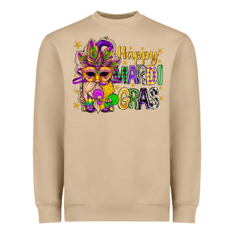 Happy Mardi Gras With Gnome Heavyweight Sweatshirt by BundleAndBundleShop | Teevron