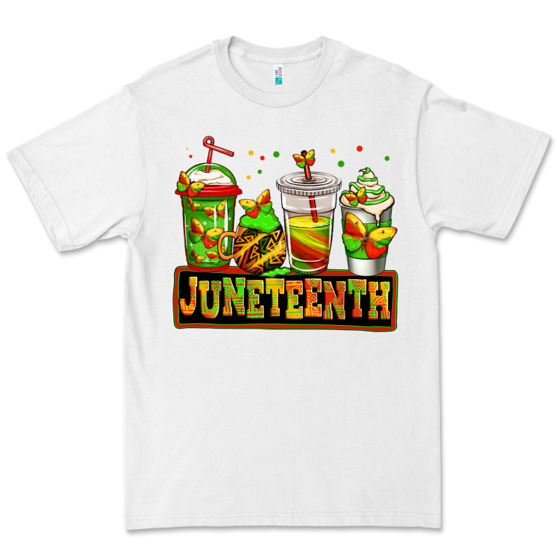 Juneteenth Afro Coffee Cups Premium Tee by Jasminsmagicworld | Teevron