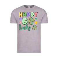 Vintage Zinc happy go lucky Vintage Tee - MaliasSmallBusiness