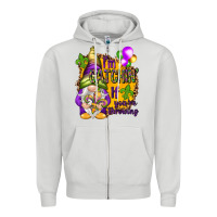 Dove Grey I'm catching if you're throwing Zipper Hoodie - NancyCooperArtShop