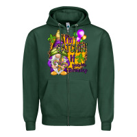 Sports Green I'm catching if you're throwing Zipper Hoodie - NancyCooperArtShop