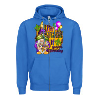 True Royal I'm catching if you're throwing Zipper Hoodie - NancyCooperArtShop