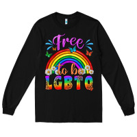 Black Western Free To Be Lgbtq Long Sleeve Tee - BundleAndBundleShop