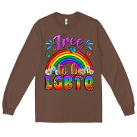 Chestnut Western Free To Be Lgbtq Long Sleeve Tee - BundleAndBundleShop
