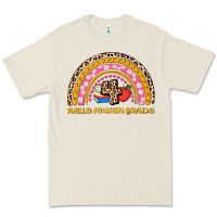 Bone back to school rainbow hello fourth grade Premium Tee - AdoDesignShop