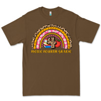 Cacao back to school rainbow hello fourth grade Premium Tee - AdoDesignShop