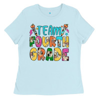 Baby Blue team fourth grade Ladies Tee - JahusDesignShop