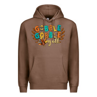 Chestnut gobble gobble yall Premium Hoodie - CowGirlArtShop