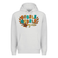 Dove Grey gobble gobble yall Premium Hoodie - CowGirlArtShop