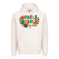 Pale Pink gobble gobble yall Premium Hoodie - CowGirlArtShop