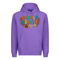 Purple gobble gobble yall Premium Hoodie - CowGirlArtShop