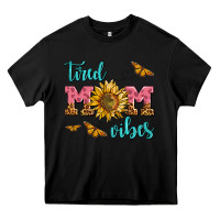 Black tired mom vibes Heavy Core Tee - AdoDesignShop