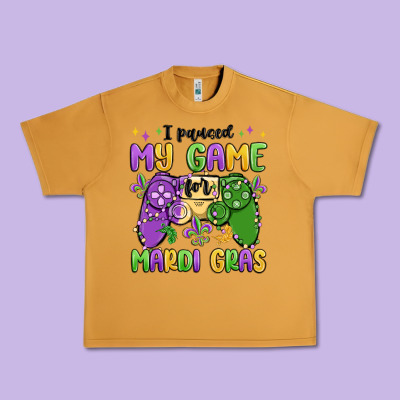 I Paused My Game For Mardi Gras Urban Heavy Tee Designed By Maliassmallbusiness