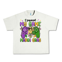 Pistachio i paused my game for mardi gras Urban Heavy Tee - MaliasSmallBusiness