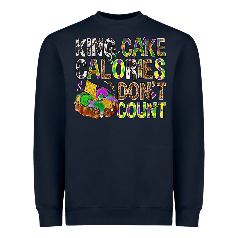 King Cake Calories Don't Count Mardi Gras Heavyweight Sweatshirt by BundleAndBundleShop | Teevron