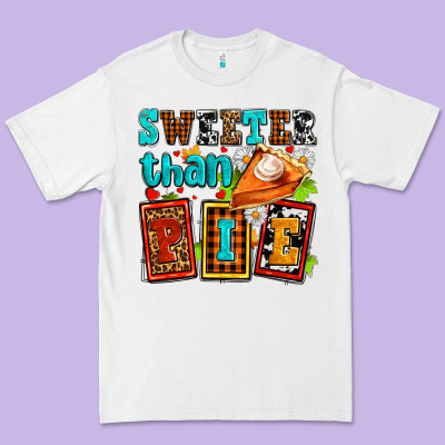 Sweeter Than Pie With Pumpkin Pie Premium Tee Designed By Adodesignshop