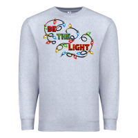 Heather Grey be the light Premium Sweatshirt - CowGirlArtShop
