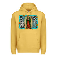 Antique Gold Gemstone our lady of Guadalupe Premium Hoodie - JahusDesignShop