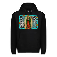 Black Gemstone our lady of Guadalupe Premium Hoodie - JahusDesignShop