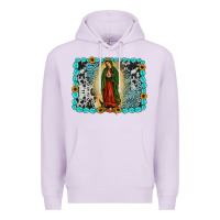 Lilac Gemstone our lady of Guadalupe Premium Hoodie - JahusDesignShop