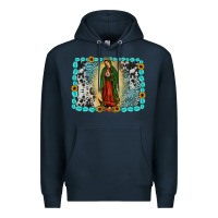 Navy Gemstone our lady of Guadalupe Premium Hoodie - JahusDesignShop
