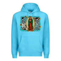 Ocean Blue Gemstone our lady of Guadalupe Premium Hoodie - JahusDesignShop
