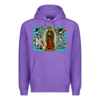 Purple Gemstone our lady of Guadalupe Premium Hoodie - JahusDesignShop