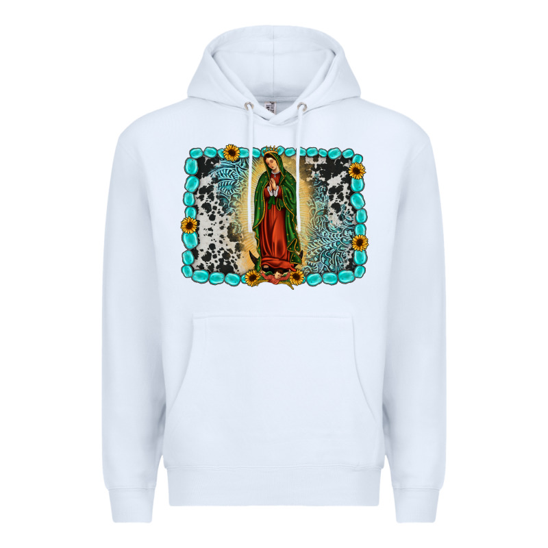 Gemstone Our Lady Of Guadalupe Premium Hoodie by JahusDesignShop | Teevron