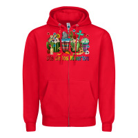 Red Mexican Dia De Los Muertos Coffee Cups Zipper Hoodie - texasbilliewilder