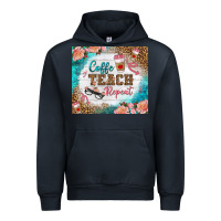 Navy coffee teach repeat tumbler Urban Hoodie - BundleAndBundleShop