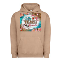 Pigment Burro coffee teach repeat tumbler Urban Hoodie - BundleAndBundleShop