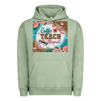 Pigment Oil Green coffee teach repeat tumbler Urban Hoodie - BundleAndBundleShop