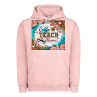 Pigment Salmon coffee teach repeat tumbler Urban Hoodie - BundleAndBundleShop