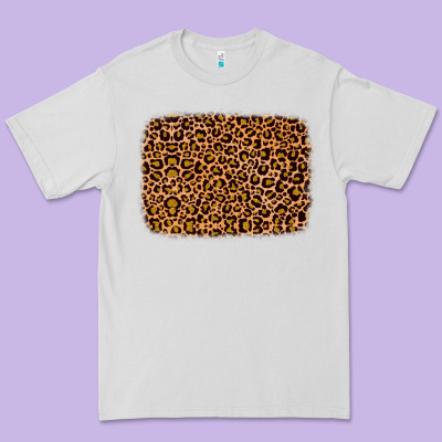 Leopard Glitter Background Premium Tee Designed By Jahusdesignshop