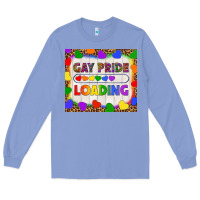 Colony Blue Gay Pride Loading LGBTQ Tumbler Long Sleeve Tee - BundleAndBundleShop