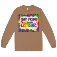 Toasted Coconut Gay Pride Loading LGBTQ Tumbler Long Sleeve Tee - BundleAndBundleShop