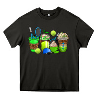 Asphalt tennis coffee cups Heavy Core Tee - AdoDesignShop