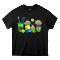 Black tennis coffee cups Heavy Core Tee - AdoDesignShop