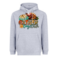 Heather Grey gather together Heavyweight Hoodie - CowGirlArtShop