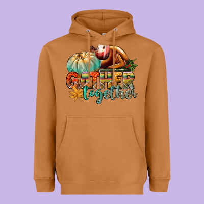 Gather Together Heavyweight Hoodie Designed By Cowgirlartshop
